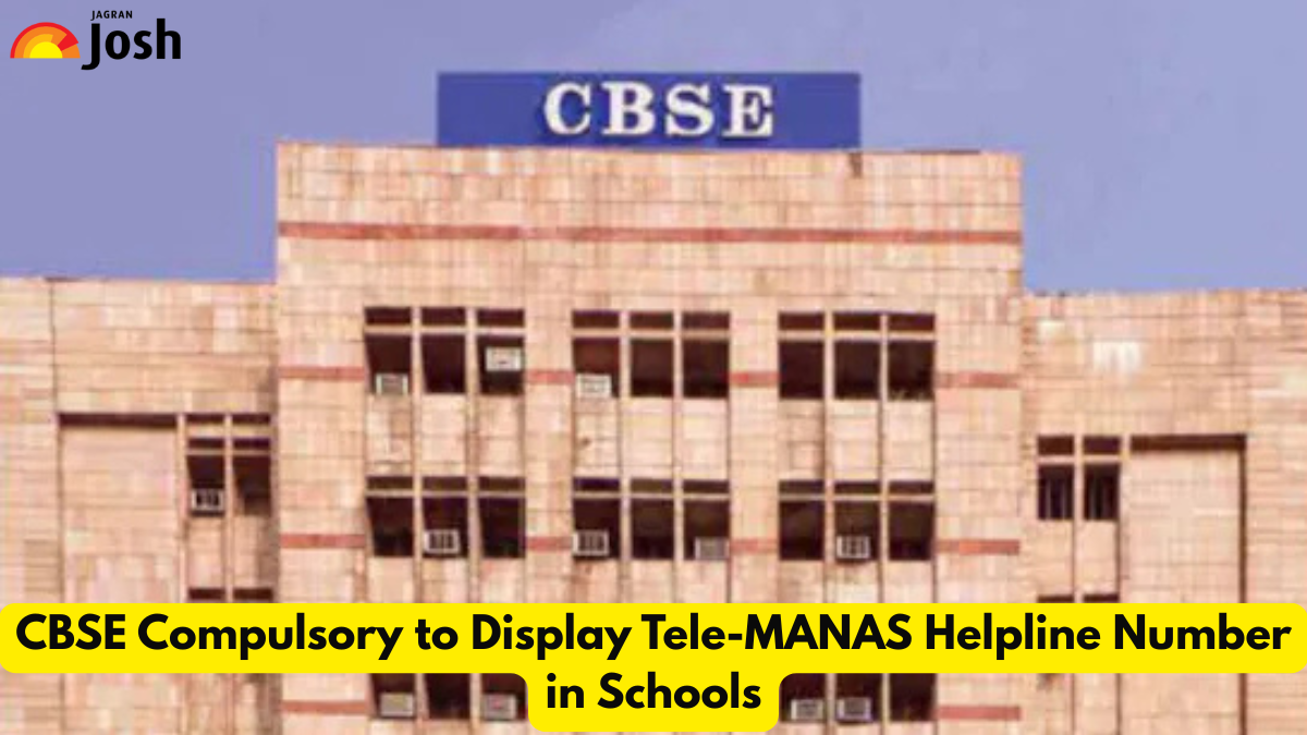 CBSE Compulsory to Display Tele-MANAS Helpline Number in Schools